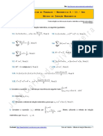 Ficha de Trabalho - Método de Indução Matemática