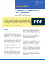 Tecnologías de La Información y La Comunicación, TIC, para El Aprendizaje