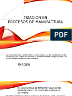 Automatizacion en Procesos de Manufactura