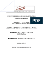 La Promesa Unilateral-Trabajo Monografico - Exposicion