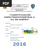 Espectrofotometría Uv de Hierro