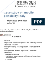 Case Study On Mobile Portability - Italy - Final