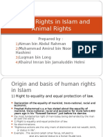 Human Rights in Islam and Animal Rights