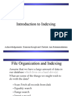 Lesson 8 Cs450 - Indexing