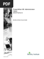 ProjectWise V8i Administrator Client Course Guide PDF