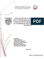 Evaluacion Curricular de La Licenciatura en Medico Cirujano 1