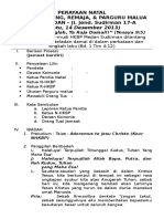 Tata Ibadah Perayaan Natal Remaja Dan Naposo HKBP Sudirman 2013