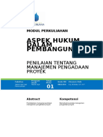 Modul Aspek Hukum Dalam Pembangunan (TM1)