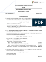 Ficha de Trabalho No 11 - Calculos Estequiometricos