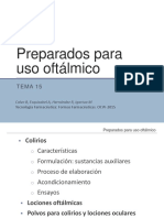 Tema 15. - Preparados para Uso Oftalmico