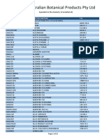 Aroma Chem List Brochure by Part Description