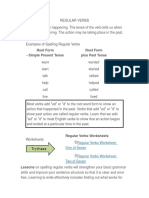 Regular Verbs