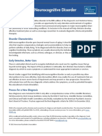 Mild Neurocognitive Disorder Fact Sheet PDF