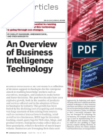 An Overview of Business Intelligence Technology