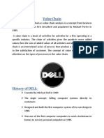 Value Chain Analysis For Dell Computer Corporation