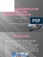 Origen Y Desarrollo de La Arquitectura Deconstructivista