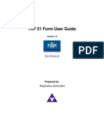 Detailed User Guide For TRF 01 Form