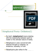 Metaphysical Poetry