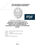 Estudio de Los Procesos de Admisión y de Formación de La Mezcla en Los Motores de Encendido Por Chispa y Diesel.