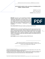 Corpos Dóceis e Ajustados Na Educação: Algumas Considerações Sobre "Vigiar e Punir"