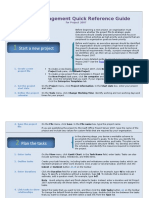 Project Management Quick Reference Guide For Project 2007