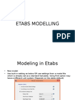 Etabs Modelling Procedure