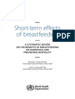 Short-Term Effects of Breastfeeding