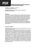 JUICIO POR JURADOS. Importancia en El Orden Nacional - Su Impacto Juridico. Social en Tiempos Actuales.