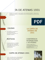 Carta de Atenas 1931 Ultimo