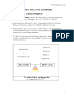 Thermal Regulation and Exercise