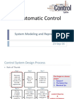 01 Automatic Control System Modeling and Representation