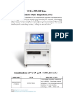 VCTA-Z5X Off Line Automatic Optic Inspection (AOI) : Category Item Specification