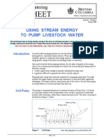 Livestock Watering: Using Stream Energy To Pump Livestock Water