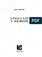 Lefebvre Henri - Lenguaje Y Sociedad