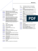 P1 Mechanics: P1.1 Measuring Methods P1.3 Translational Motions of A Mass Point