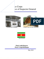 Peace Corps Suriname Final Audit Report May 2010 PC Suriname Final Audit Report IG1006A