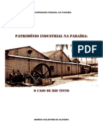 Patrimônio Industrial Na Paraíba: o Caso de Rio Tinto