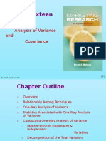 Chapter Sixteen: Analysis of Variance and Covariance