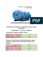 Caldera Dimensiones