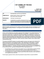 Agreement With Monterey County Behavioral Health 11-01-16