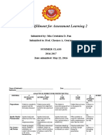 In Partial Fulfillment For Assessment Learning 2