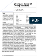 Improving Computer Control of Batch Dyeing Operations: by Brent Smith, Jun Lu