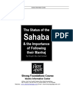 The Status of The Sahaba and The Importance of Following Their Manhaj