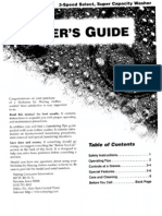 User'S Guide: PAV2000 3-Speed Select, Super Capacity Washer