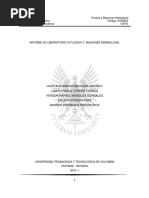 Informe de Laboratorio III Fluidos y Maquinas Hidraulicas