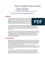 Evaluating The Condition & Remaining Life of Older Power Plants