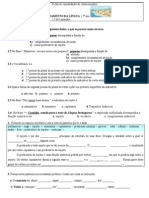 Gramática /consolidação de Conhecimentos