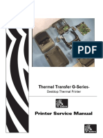 Zebra G-Series Thermal Printer GK420d GK420t GX420d GX420t GX430t Service Manual PDF