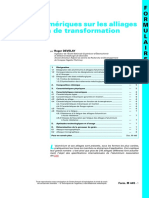 Données Numériques Sur Les Alliages