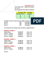 Laboratorio Materia Prima